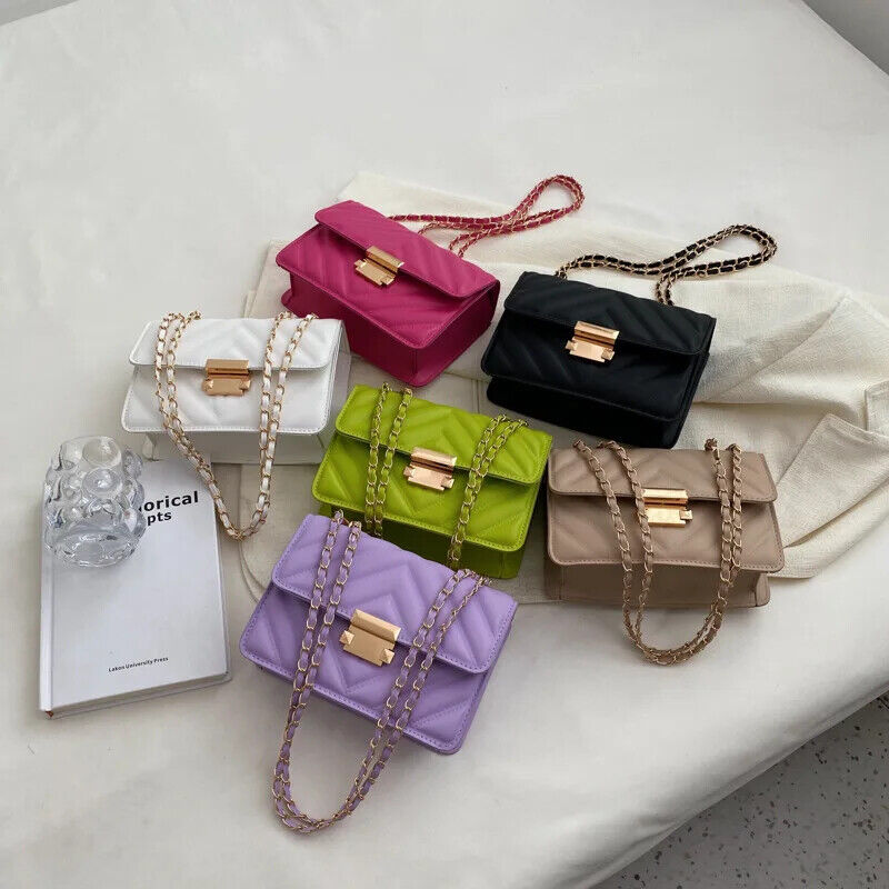 Women Bag Purple Trendy Shoulder Bag Square Bag Crossbody Bag Handbags Women