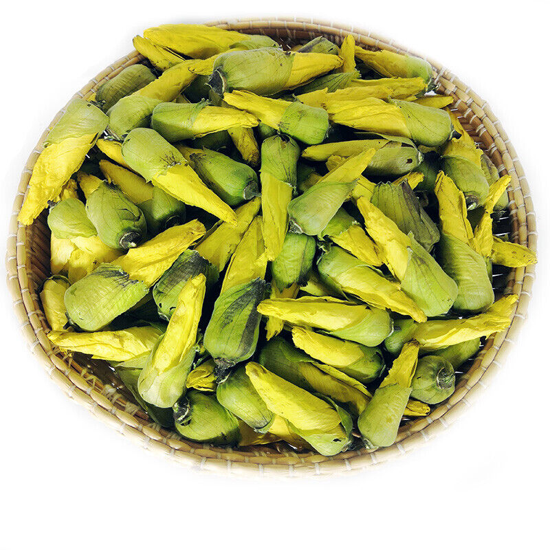 GuangXi Shu kui hua dried yellow okra flowers Hibiscus esculentus flos for tea