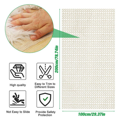 Carpets Rug Pads PVC Non-Slip Multi Purpose Liner Underlay Mesh Lining Mats 1x2M