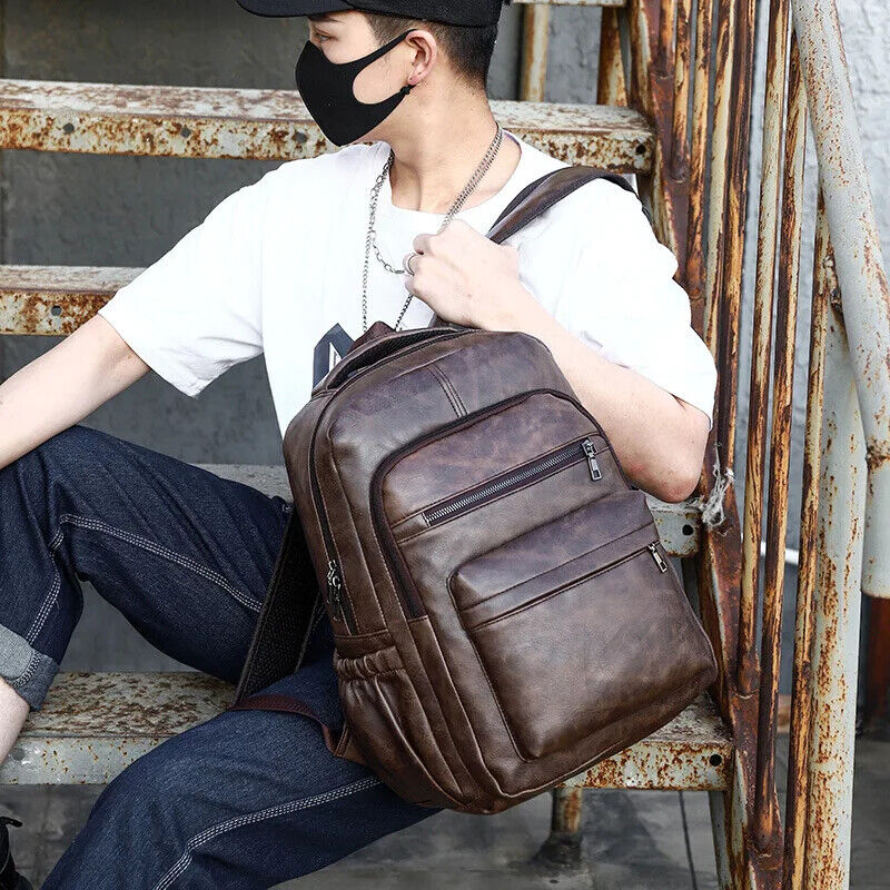 USB Charging Backpack Men Bagpack Laptop Backpacks Schoolbag Teenagers Boys