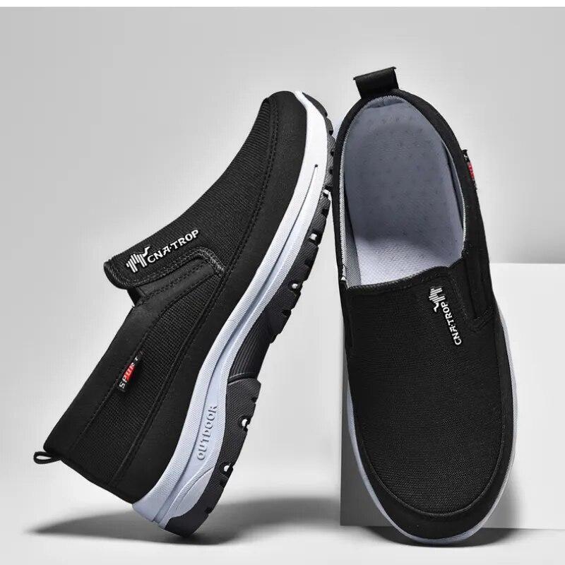 Comfort Breathable Orthopedic Travel Plimsolls, Cna Trop Shoes for Men Slip-on
