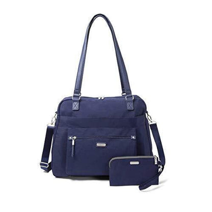 Baggallini Overnight Expandable Laptop Tote - Lightweight One Size, Navy