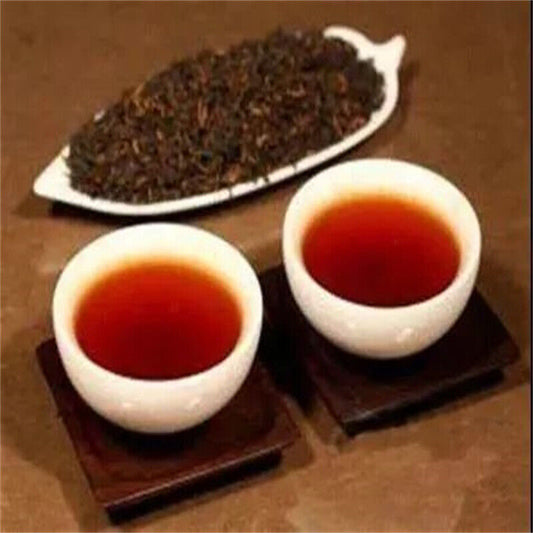 Loose Leaf Ripe Puer Tea Black Tea Yunan Pu Erh Tea Bamboo Canned Package 100g