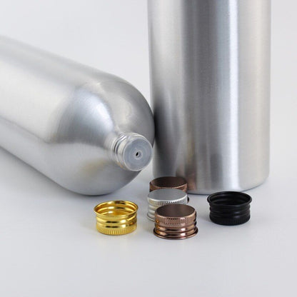 Aluminum Bottles Empty Liquid Soap Essential Oil Metal Container W/ Screw Cap 1L