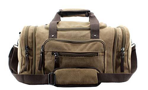JIAO MIAO Overnight Handbag Shoulder Canvas One Size (Hardcode), Coffee