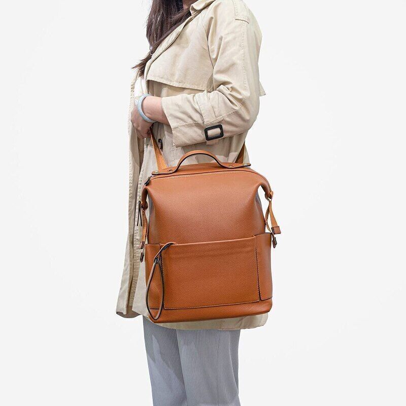 Types PU Leather Bag Backpack Mom Baby Bag Changing Pad Mom Baby Nursing