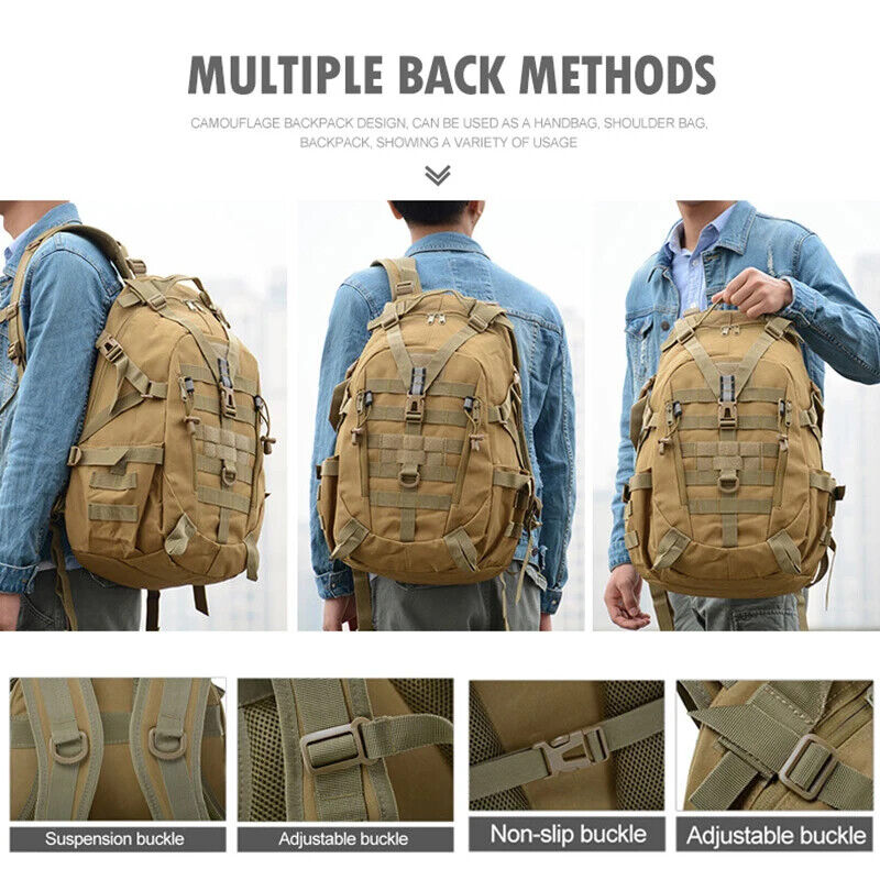 Military Tactical Backpack Men Outdoor Sport Travel Hunting Hiking Backpack Bag