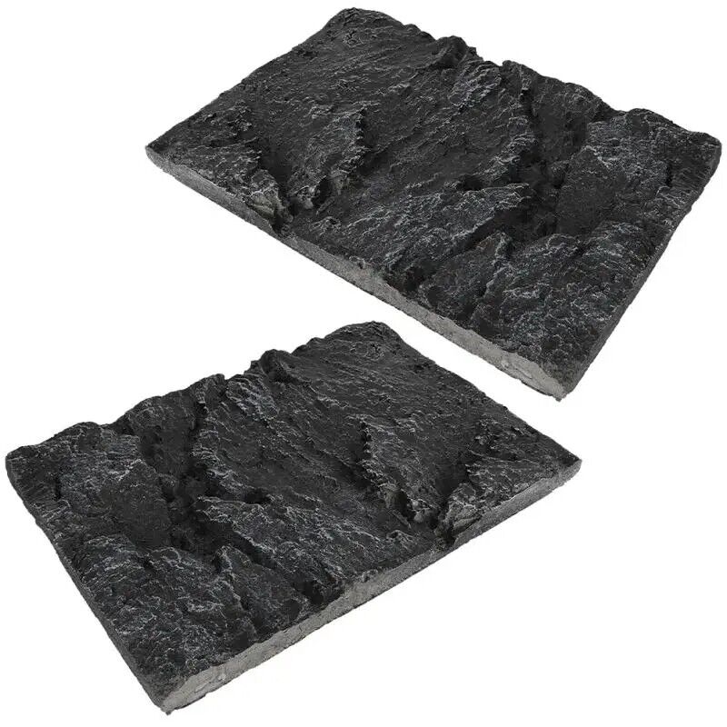 Terrarium Decorations Cling Reptile Box Backdrop Fish Tank Reptisoil Boards 2Pcs
