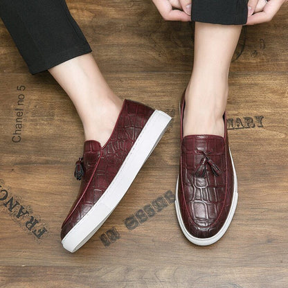 Red Men's Shoes Slip-On Spring Autumn Sneaker Casual Shoes Men Shoes