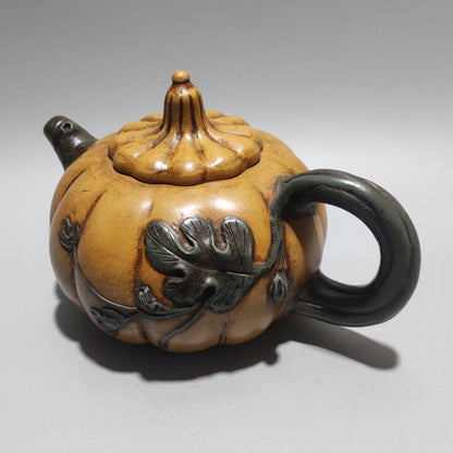 Vintage China Yixing Purple Clay Teapot Zisha Ceramic Pumpkin Teaware Collection