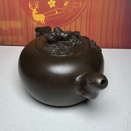 Vintage Chinese Yixing Purple Clay Teapot Zisha Ceremony Fashion Gift Teaware