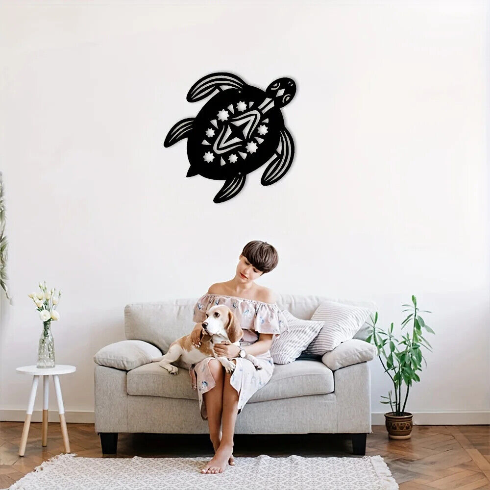 Coastal Baby Turtle Ocean Beach Metal Wall Art,Metal Art Interior Decoration