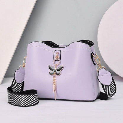 Women Handbag Butterfly PU Leather Bags Ladies Crossbody Tote Shoulder Bag