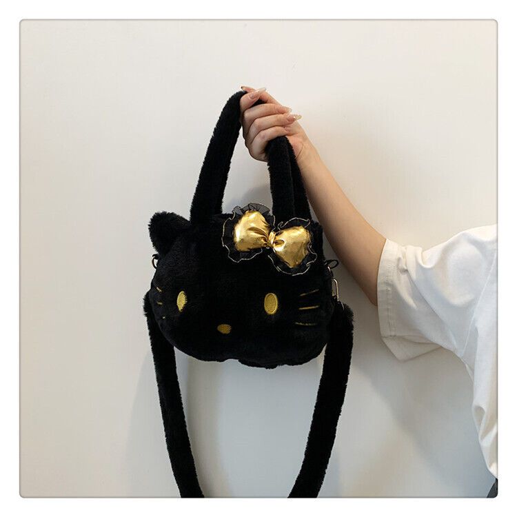 Girls Cute Hello Kitty Handbags Hello Kitty Shoulder Bags Plush Crossbody Bag