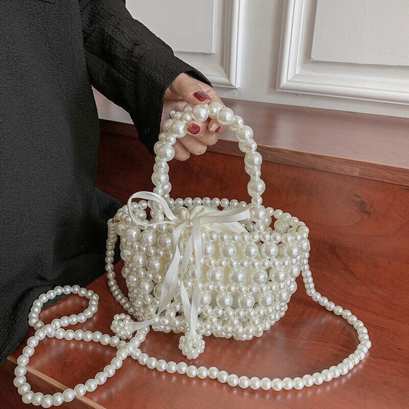 Woven Handbag Chain Shoulder Bags Women Travel Hollow Female Crossbody Bag