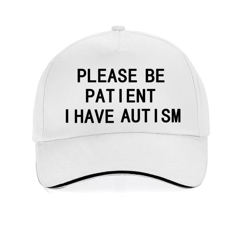 Please Be Patient I Have Autism Letter Print Baseball Cotton Hat Cap Men Women
