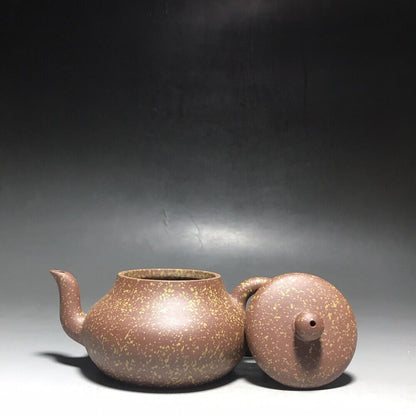 vintage chinese yixing purple clay teapot zisha ceremony carving Collectible art
