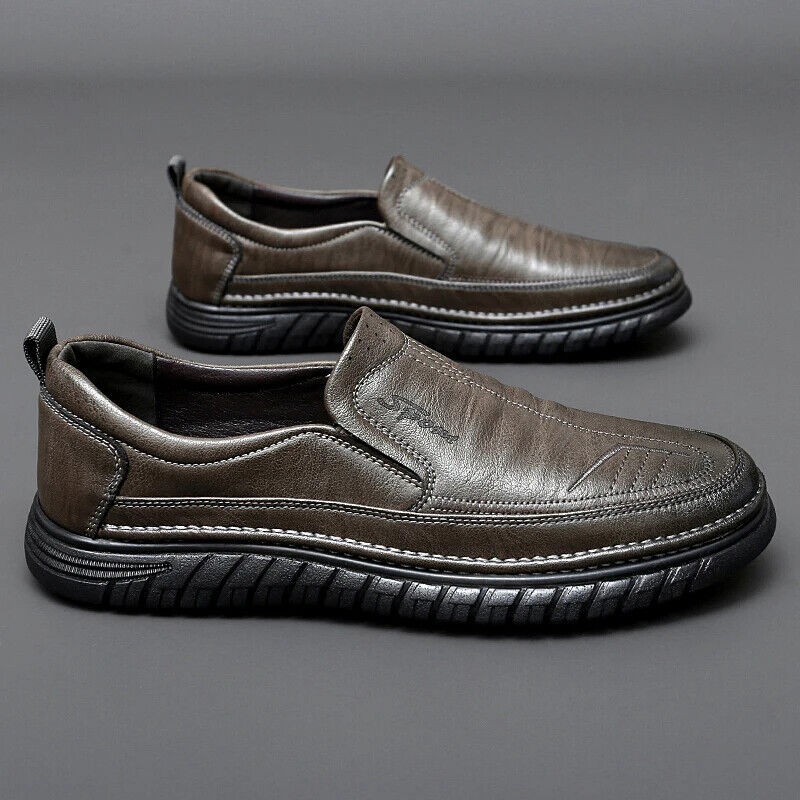 Men's Loafers Leather Flats Classics Driving Shoes Men Formal Business Shoes