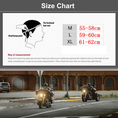 NEW Vintage Motorcycle Helmet Fashion Reversible Skull Half-Helmet For Men Women