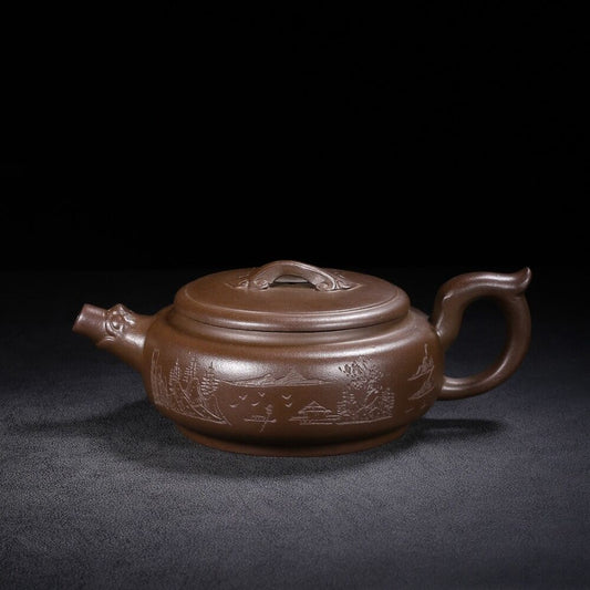 Chinese Yixing Zisha Clay Handmade Exquisite Teapot （龙头如意 底款：高海庚）