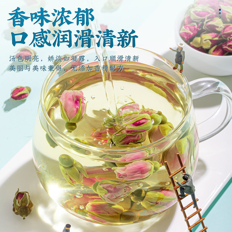 250g Rose Tea Pingyin Rose Sulfur-Free Large Red Rose Dried Rose Health Care