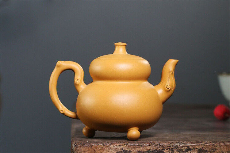 Chinese Yixing Zisha Clay Handmade Exquisite Teapot （碧玉葫芦 底款：如图）