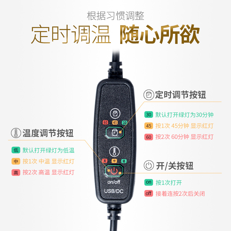 Electric Heated Moxibustion Pillow Household Wormwood Pillow电加热艾灸枕艾草枕头家用草本艾灸颈椎枕