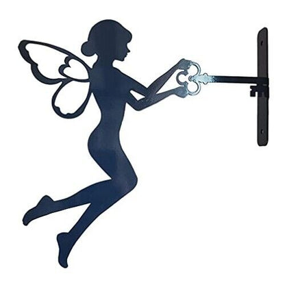 Metal Art Fairy (Black) for Tree,Wall Mounting Metal Art Fairy Metal Wall Art
