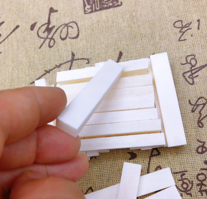 10pcs Various Sizes Natural Buffalo Bone Flat Blank Slice Description
