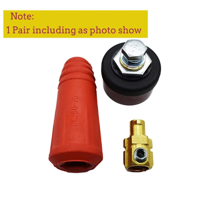 Quick Connector Welding Machine Cable Rapid Fitting Europe Plug Socket Red Black