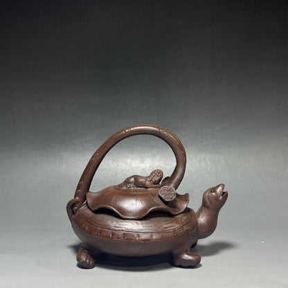 vintage chinese yixing purple clay teapot zisha ceremony teaware collection rare