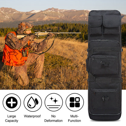 47" Tactical Rifle Range Gun Molle Bag Dual Carbine Case Backpack Carry Hunting