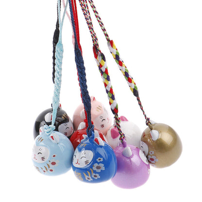Cartoon Japan Lucky Cat Keychain Maneki Neko Trinkets Car Bag Pendant Key RiPkj