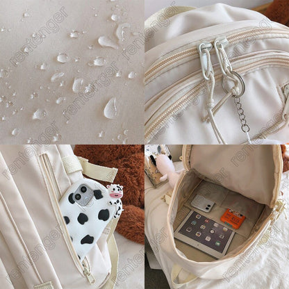 2022 NEW Girl Bag Women College Student Backpack School Bag Book Backpack