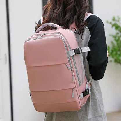 Travel Backpack Women Daypack Bag Strap & USB Charging Port Backpacks