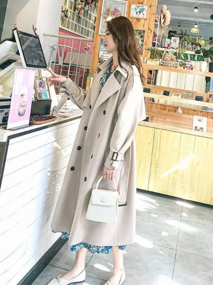 Coats Woman Winter Windbreaker Women's Trench Coat Overcoat