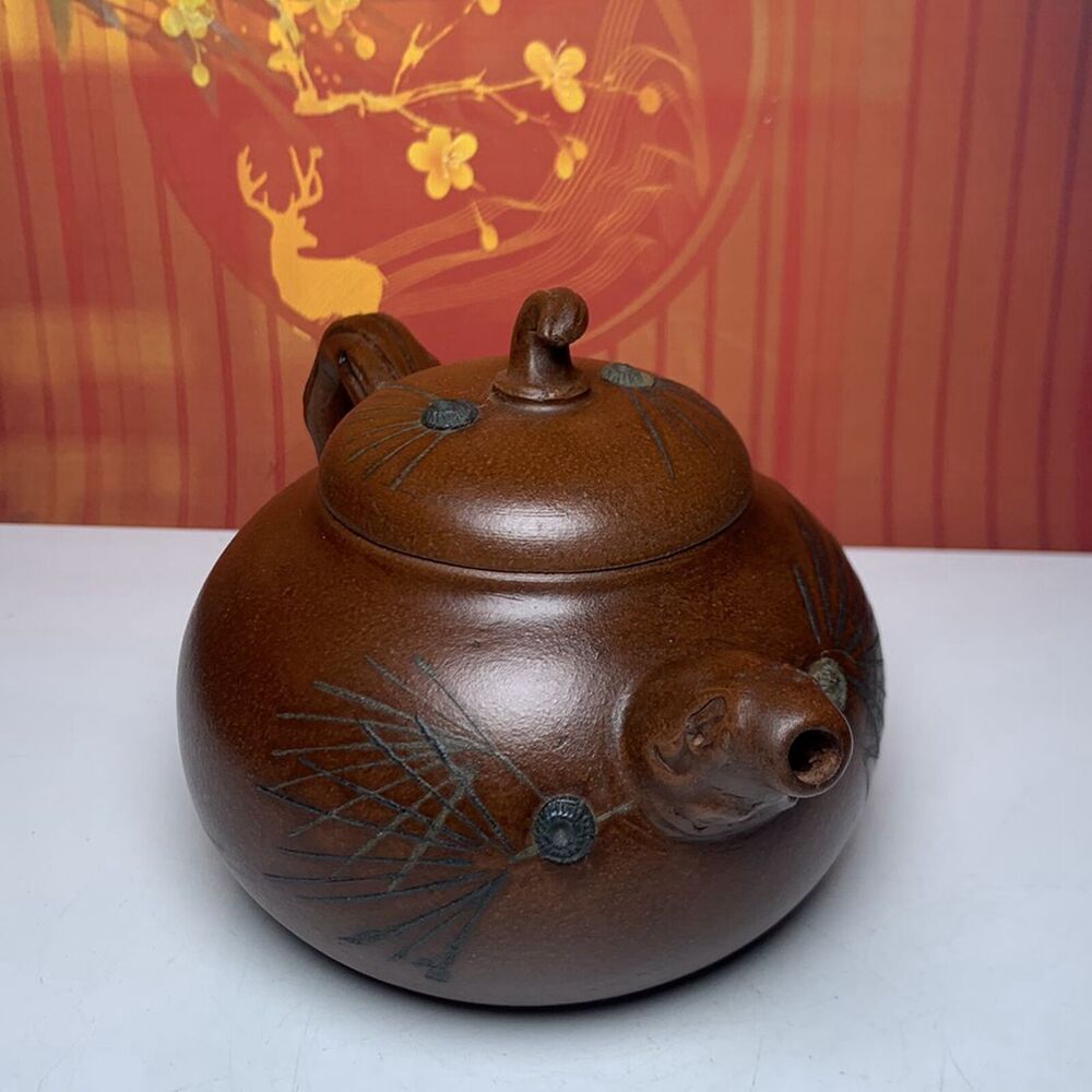 Vintage Chinese Yixing Purple Clay Teapot Zisha Ceremony Exquisite Teaware Rare