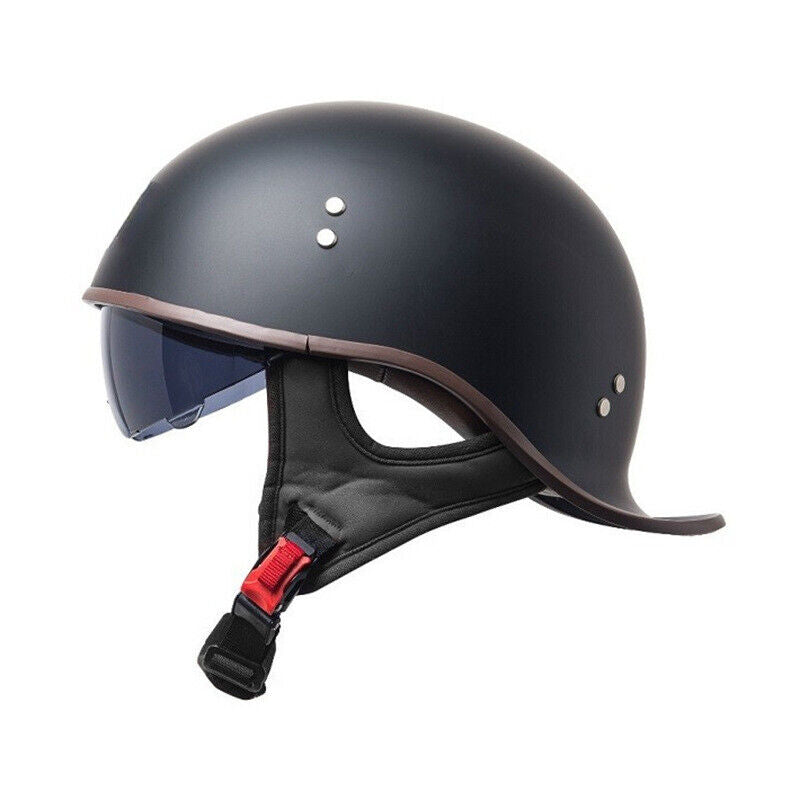 Retro Lightweight Open Face Motorcycle Helmet Fashion Helmet with Internal Visor