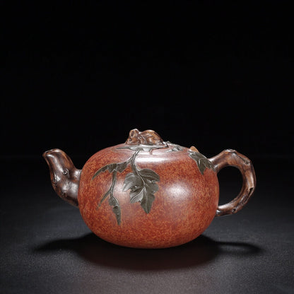 Chinese Yixing Zisha Clay Handmade Exquisite Teapot（小老鼠 底款：蒋蓉）