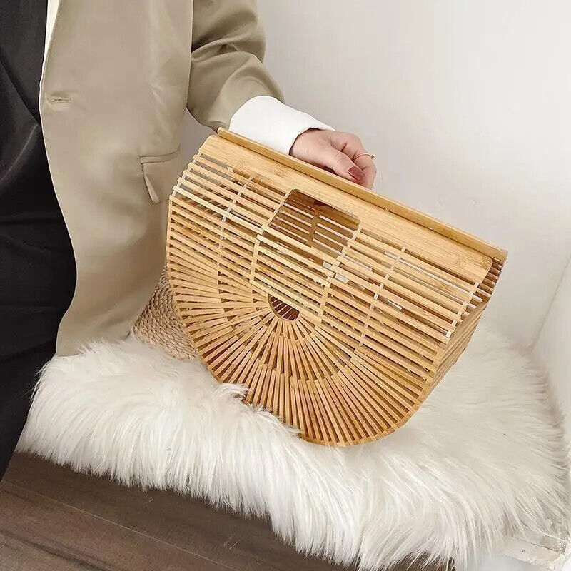 Weave Tote bag Women's Handbag Large Saddle bag Straw Beach Travel bag