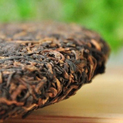 Premium Aged Tribute Cake Ripe Puer Cake Healthy Care Puer Cooked Black Tea 357g