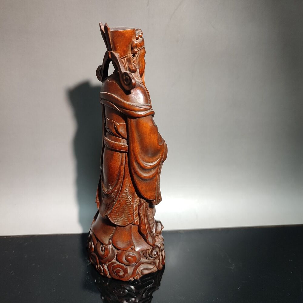 antique asian wood carving pop figurine room decor aesthetic Statues decorative
