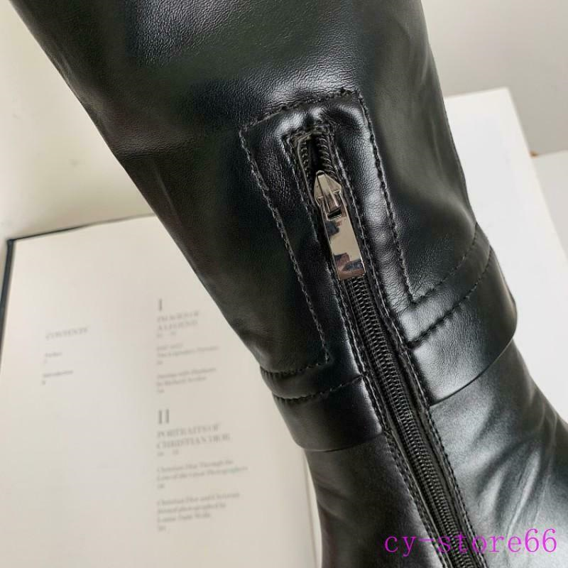 European Women's Over The knee High Thigh Boots Leather Chunky/Block Heel Shoes