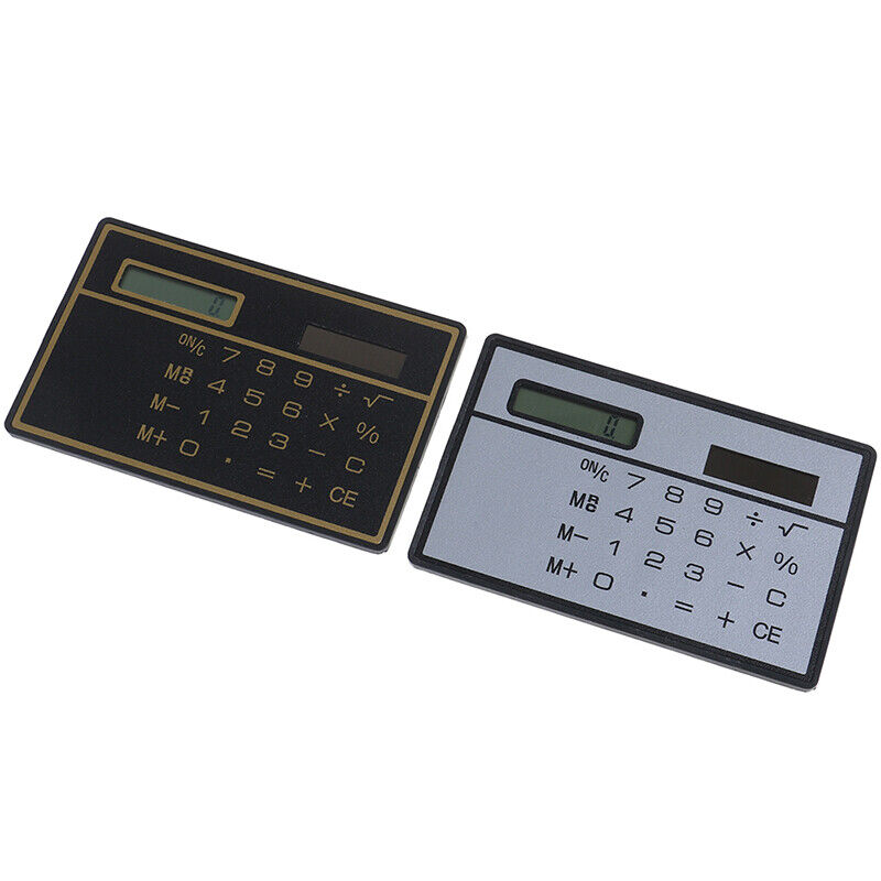 Mini Calculator Credit Card Size Stealth School Cheating Pocket Size 8 DigI-ca
