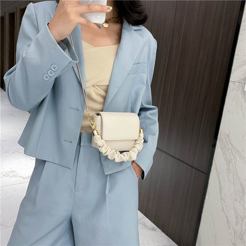 PU Leather Shoulder Bags Women Chain Hand Bag Travel Bags Purses