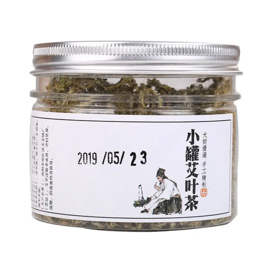 New Canned Wormwood Tea Moxa Leaf Tea Herbal Green Tea 罐装艾尖茶艾草艾尖茶艾叶食用艾茶清茶茶叶绿茶