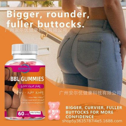 Hot selling BBL GUMMIES buttock free vegetarian cross-border spot on Amazon