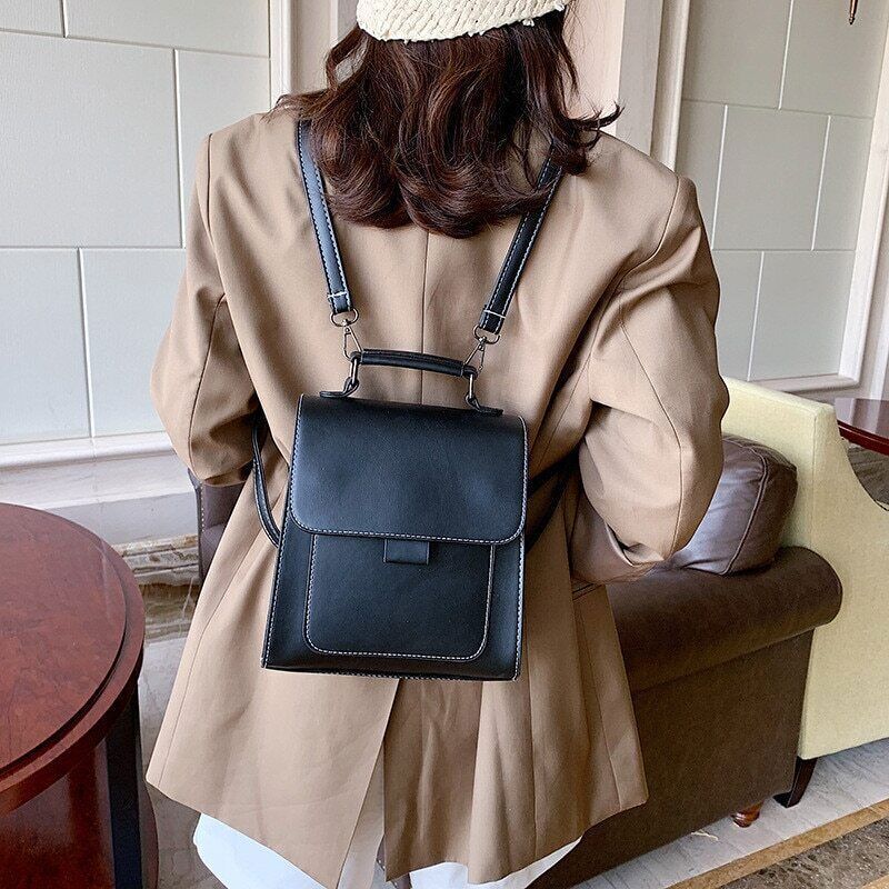PU Leather Backpack Women Shoulder Bags Back Pack Travel Female School Bags