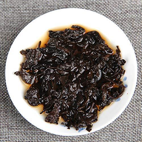 Ripe Puer Brick Tea Aged Cooked Pu Er Gongting Puerh Tea 500g Bamboo Leaf Packed