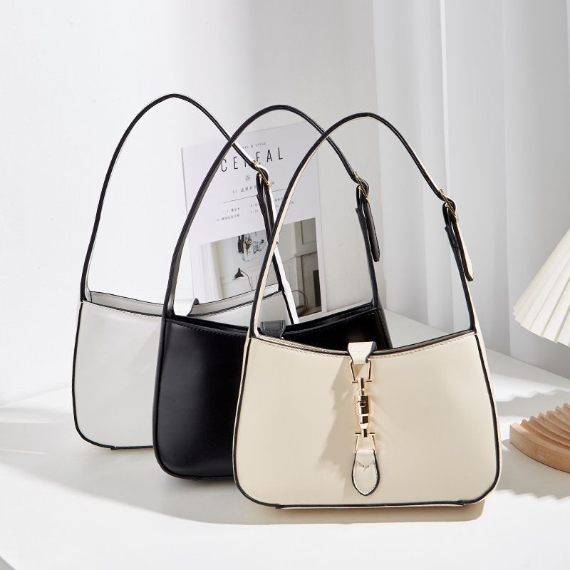 Bags Simple Purse Underarm Handbags Clutch Top Handle Bags Zipper Large Totes